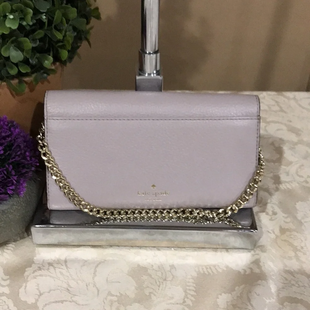 Kate Spade Leather Wristlet/ Wallet with Chain